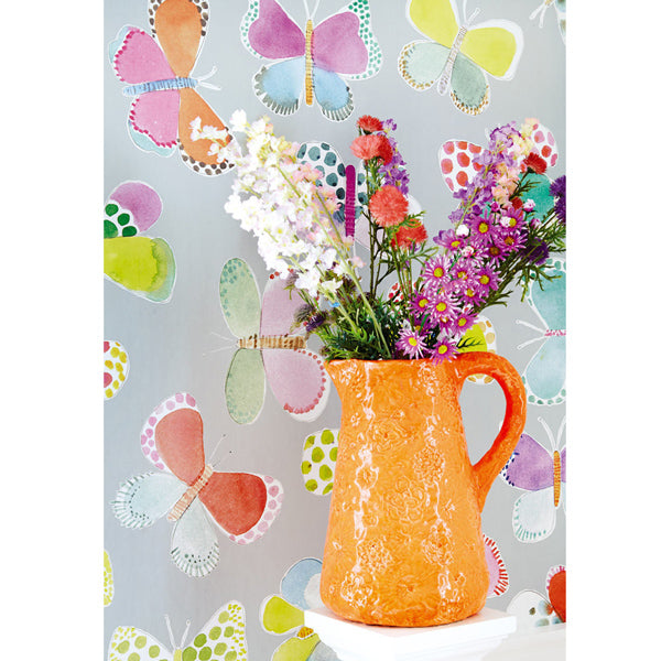 Eijffinger Rice "Everyday Magic" Tapetenwandbild Butterflies in my stomach grau