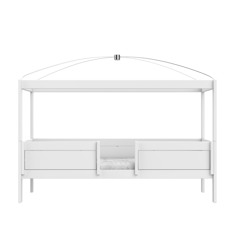 LIFETIME 4-in-1 Himmelbett- Bett in weiß oder white wash