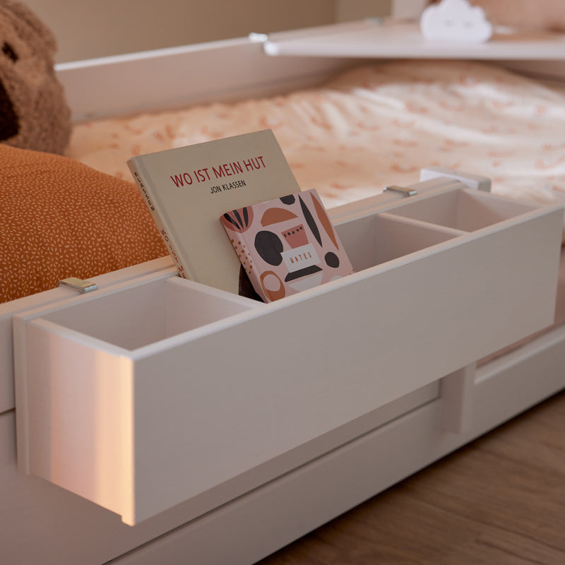 LIFETIME Hängekiste für Betten in weiß oder white wash