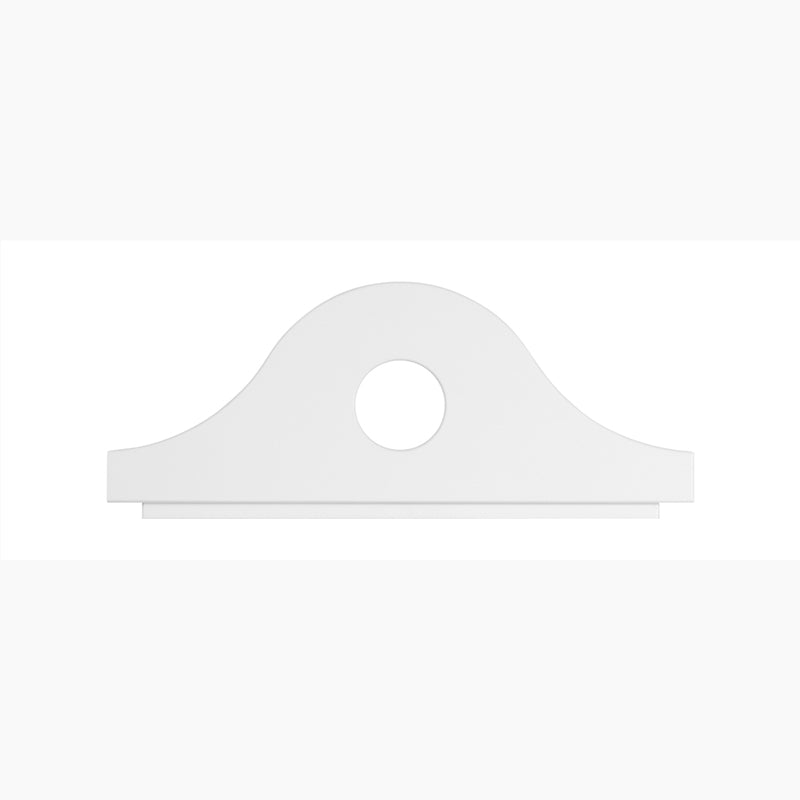 LIFETIME Regalsystem - Bücherregalaufsatz Uhr in weiß