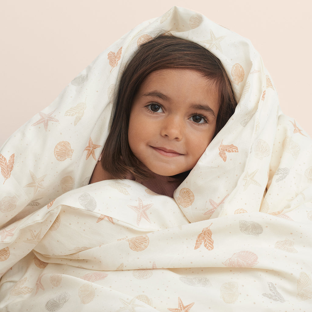 Cam Cam Bettwäsche "Seabed' mit Seesternen und Muscheln 135x200cm