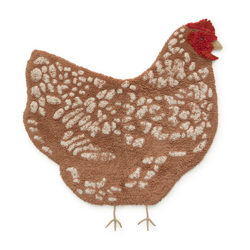 Lorena Canals waschbarer Teppich 'Chicken'