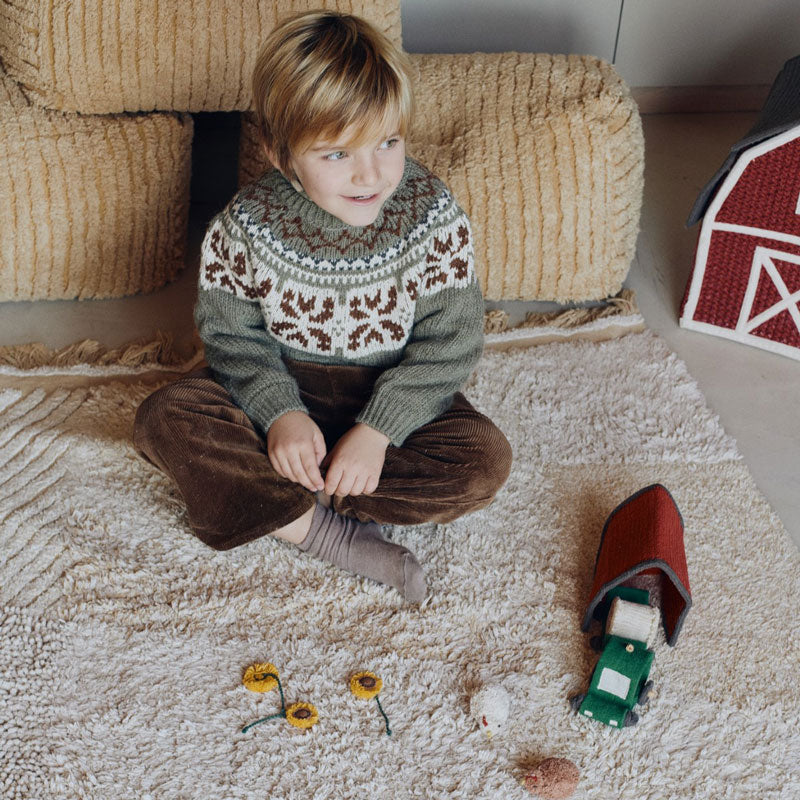 Lorena Canals waschbarer Spielteppich 'Farm Fields' 120x170cm