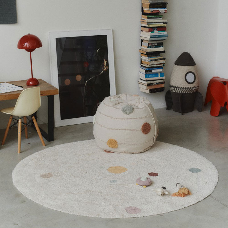 Lorena Canals waschbarer Spielteppich 'Solarsystem' Ø150cm