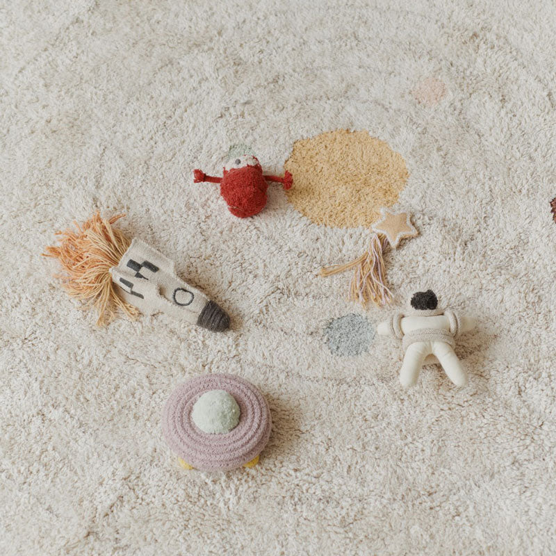 Lorena Canals waschbarer Spielteppich 'Solarsystem' Ø150cm