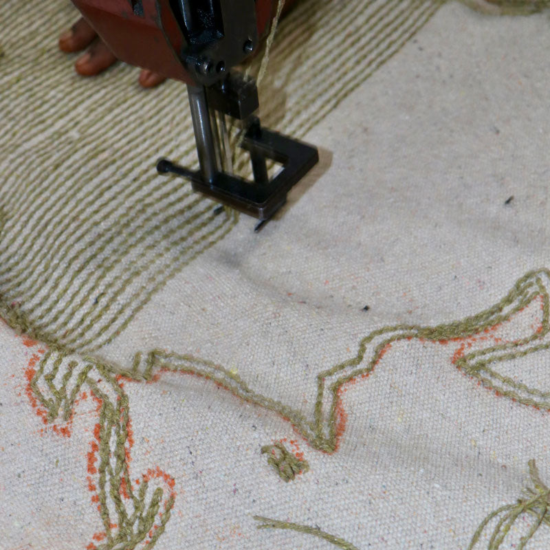 Lorena Canals waschbarer, runder Teppich Weltkarte Ø120cm