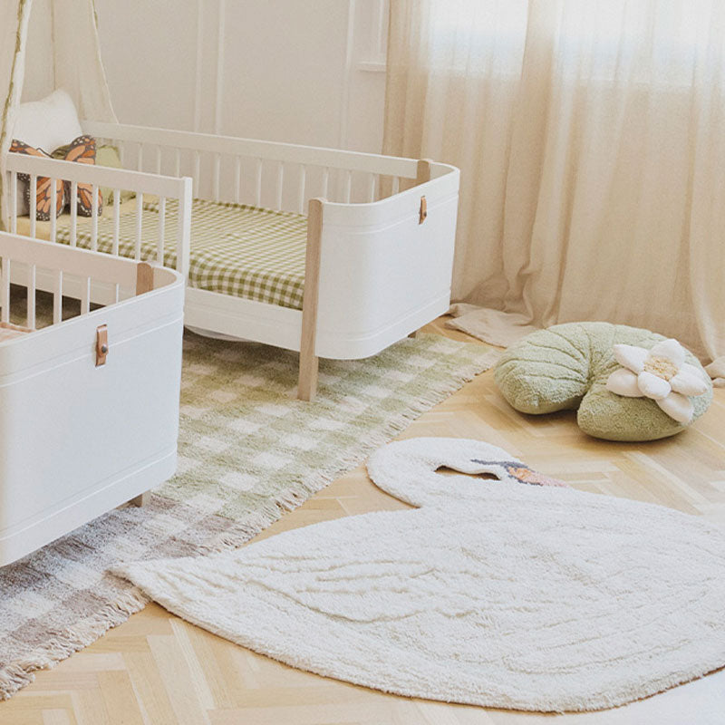 Lorena Canals "Swan Lake" waschbarer Teppich 'Swan' 120x100cm