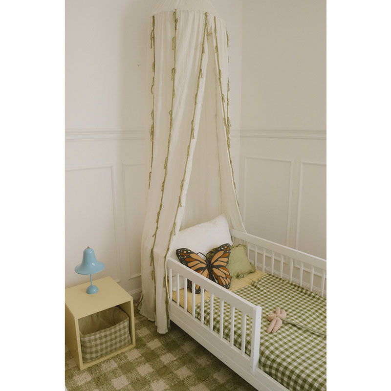 Lorena Canals "Swan Lake" waschbarer Teppich 'Vichy Matcha' in 90x120cm oder 150x180cm