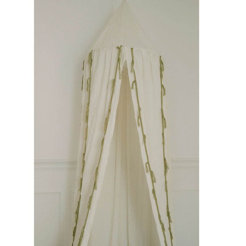 Lorena Canals "Swan Lake" Betthimmel 'Crêpe Swan Ivory' Ø50x245cm