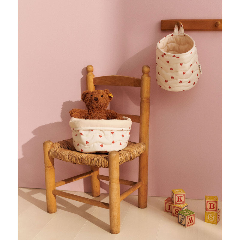 Dear April Aufbewahrungskörbe 2er-Set in 'Little Love' Ø16x17 cm und 20x27x17 cm