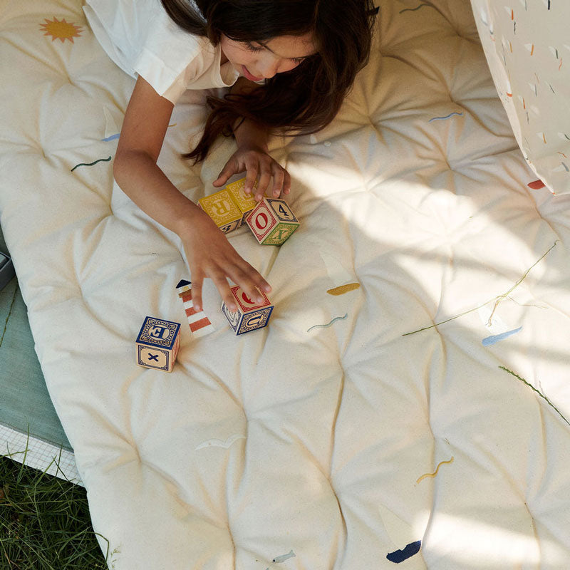 Dear April Bestickte Spielmatratze in 'Sea Life'