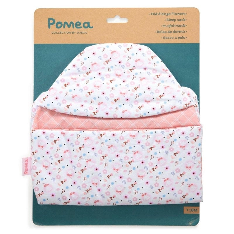 Djeco POMEA Puppenschlafsack 'Flowers'