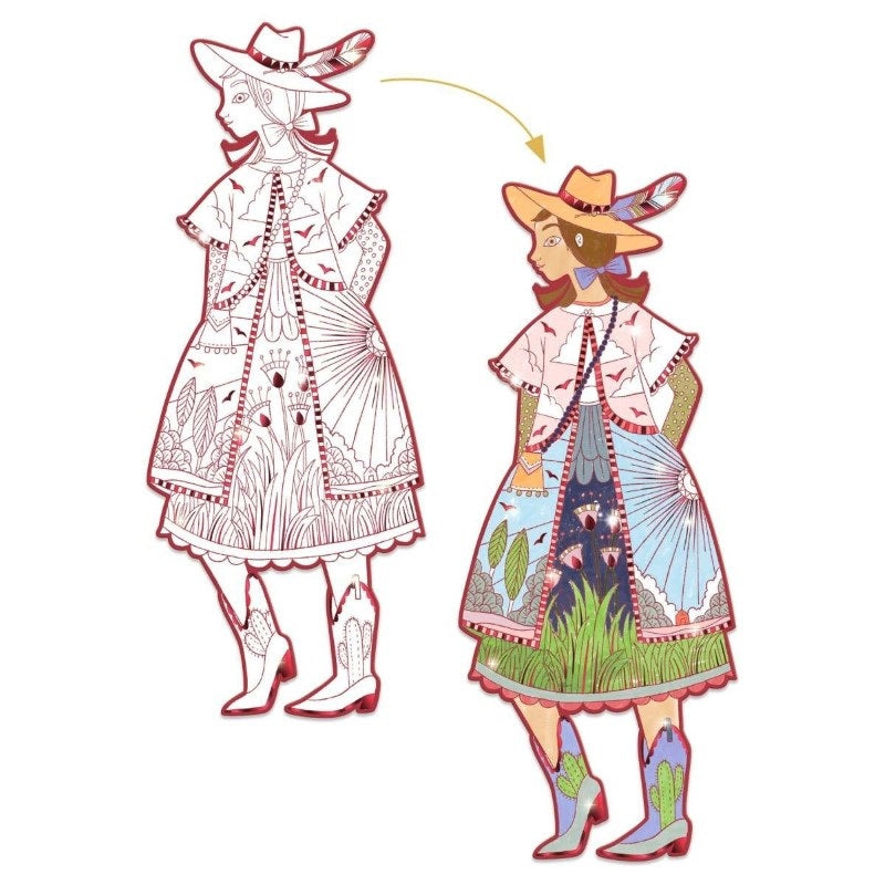 Djeco Ausmalbilder 'Demoiselles Fiodor'