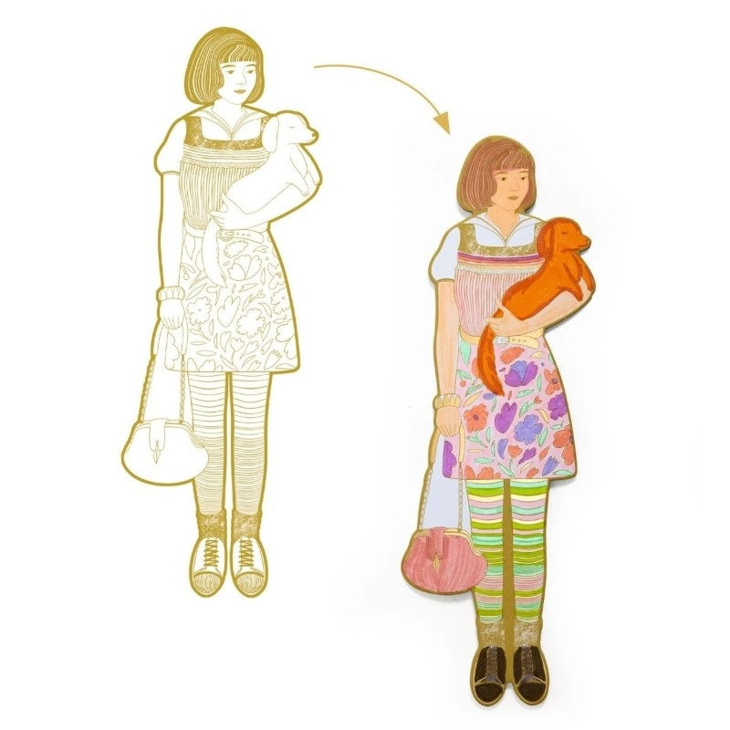 Djeco Ausmalbilder 'Demoiselles Scout'