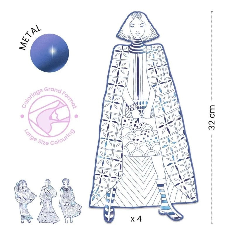 Djeco Ausmalbilder 'Demoiselles Laura'