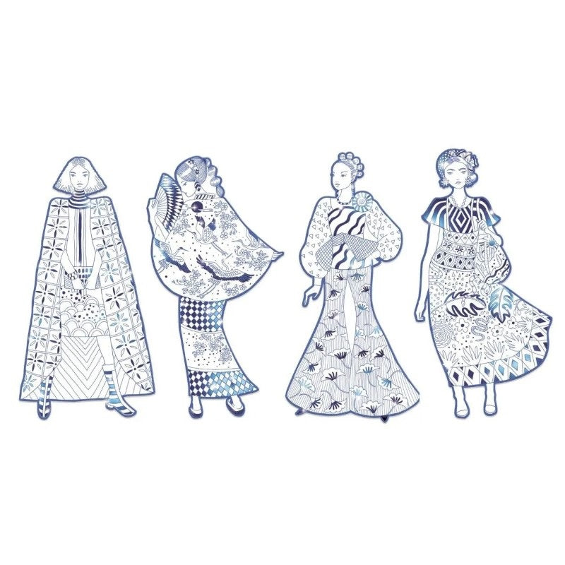 Djeco Ausmalbilder 'Demoiselles Laura'