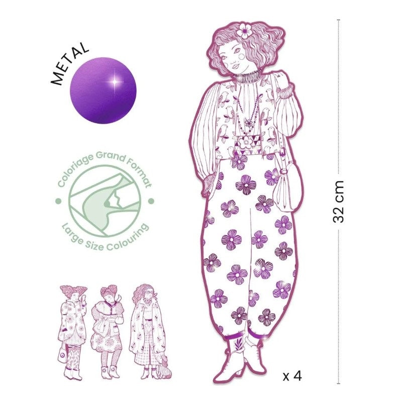 Djeco Ausmalbilder 'Demoiselles Rosemary'