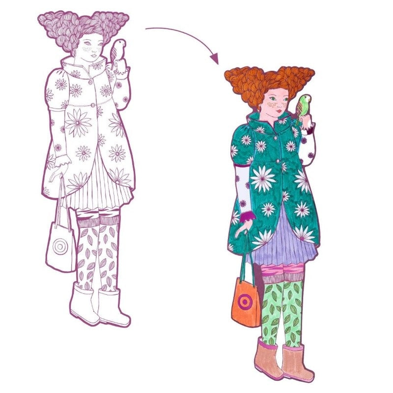 Djeco Ausmalbilder 'Demoiselles Rosemary'