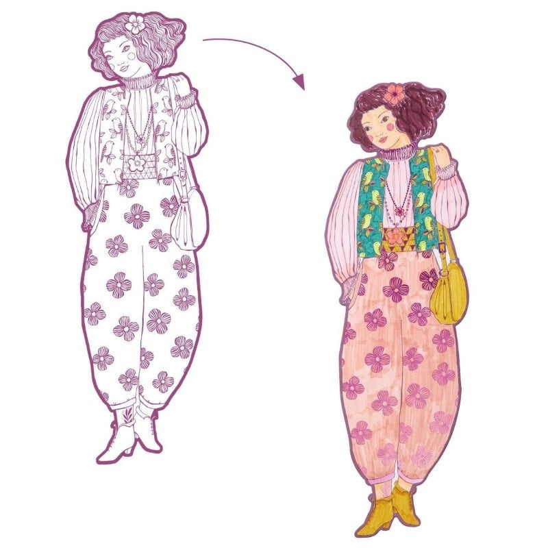 Djeco Ausmalbilder 'Demoiselles Rosemary'