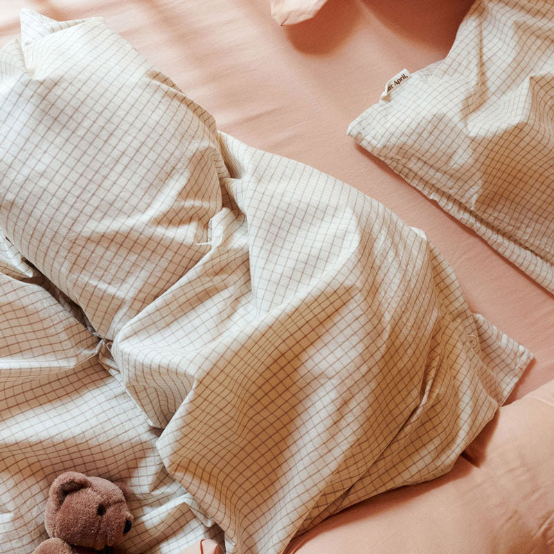 Dear April Juniorbettwäsche 'Mini Check' 100x135cm