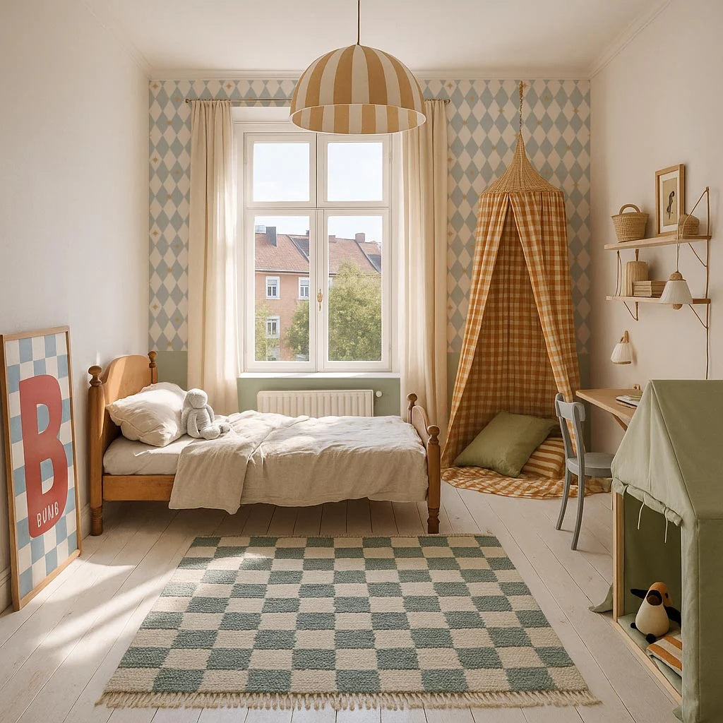 Dekornik Tapete 'French Diamonds' mit Sternen 50x280cm