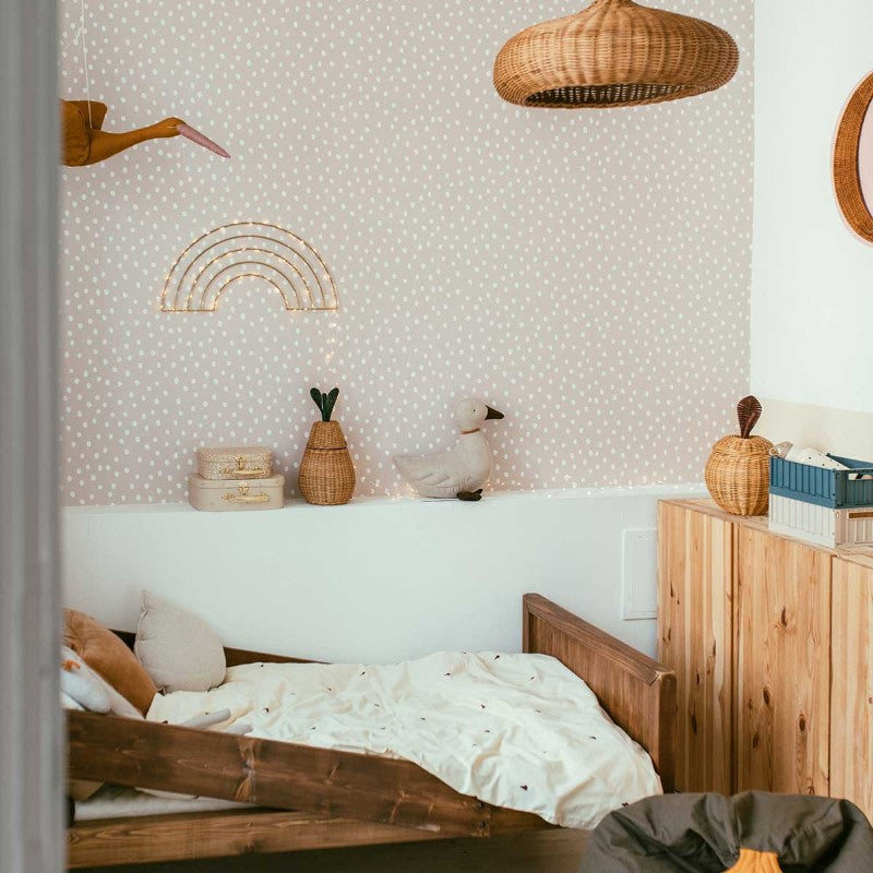 Dekornik Tapete Punkte in puderpink 50x280cm