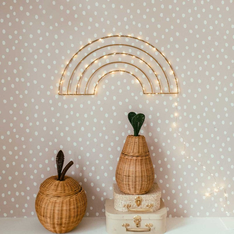 Dekornik Tapete Punkte in puderpink 50x280cm