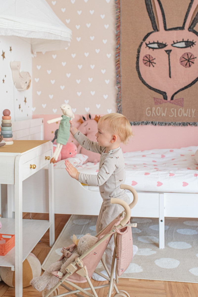 Dekornik Tapete Herzen beige 50x280cm