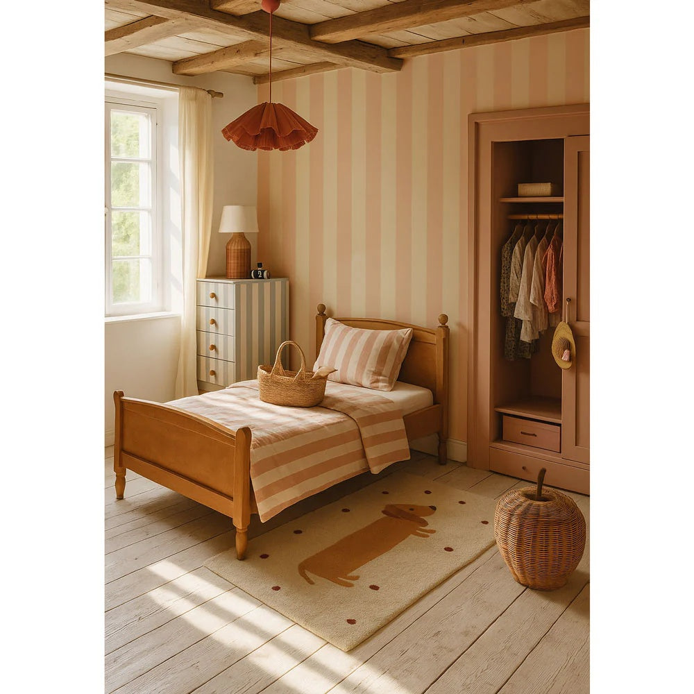 Dekornik Tapete 'Gelati Rosa' Streifen 100x280cm