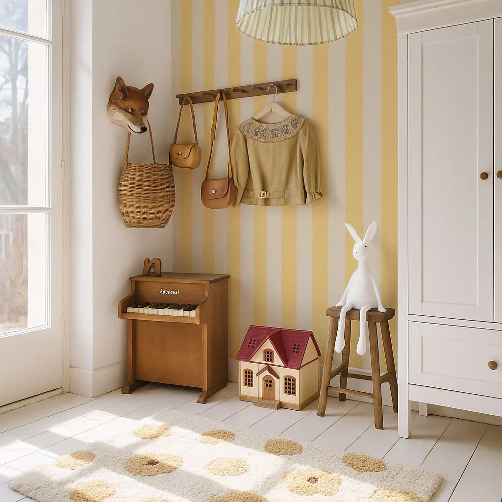 Dekornik Tapete 'Gelati Limone' Streifen 100x280cm