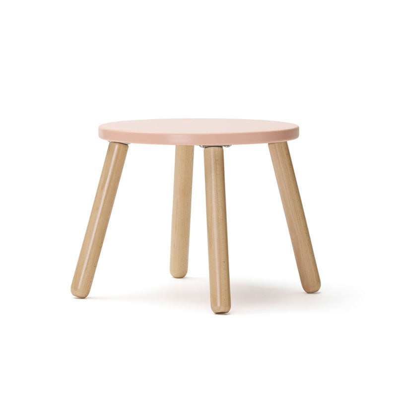 Kids Concept Sitzgruppe aus Tisch und zwei Hockern in apricot