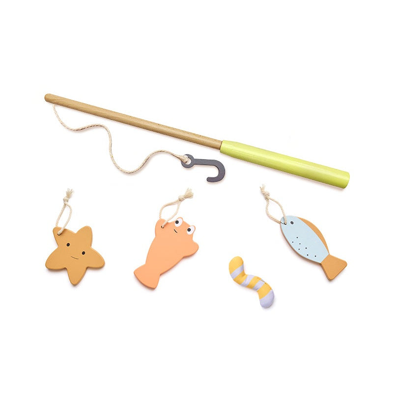 Kids Concept Fischerboot aus Stoff mit Angelset