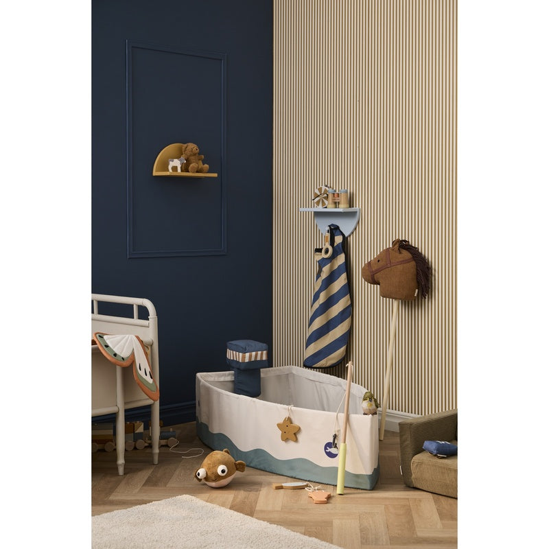 Kids Concept Fischerboot aus Stoff mit Angelset