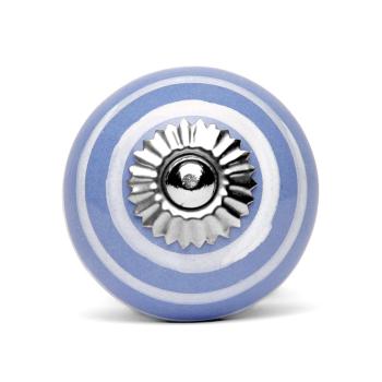 Knauf flieder mit weißen Streifen