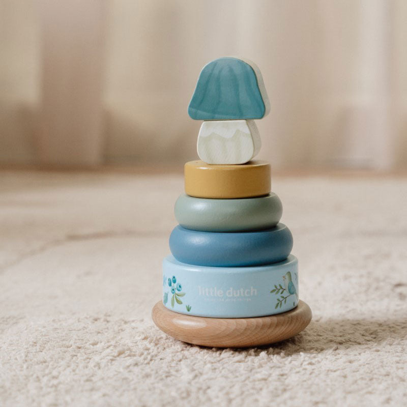 Little Dutch Holz-Stapelturm mit Ringen 'Forest Friends'