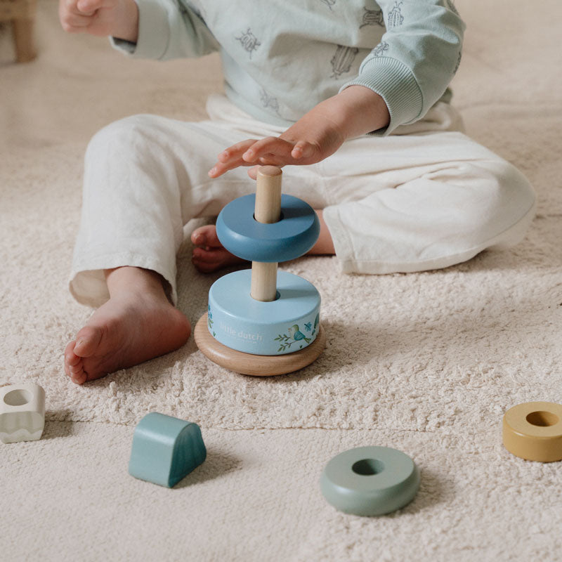 Little Dutch Holz-Stapelturm mit Ringen 'Forest Friends'