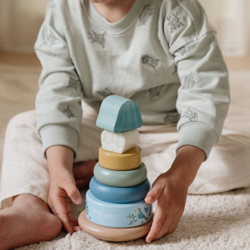 Little Dutch Holz-Stapelturm mit Ringen 'Forest Friends'