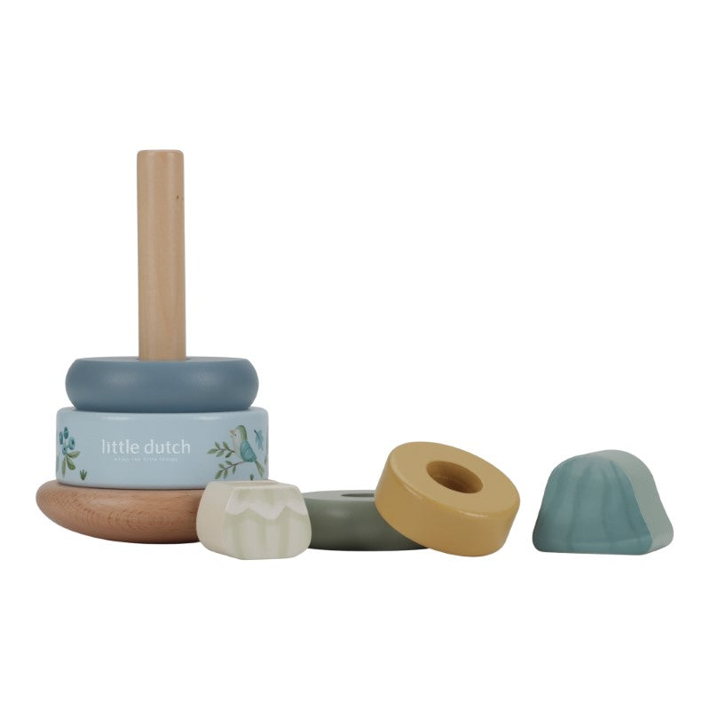 Little Dutch Holz-Stapelturm mit Ringen 'Forest Friends'