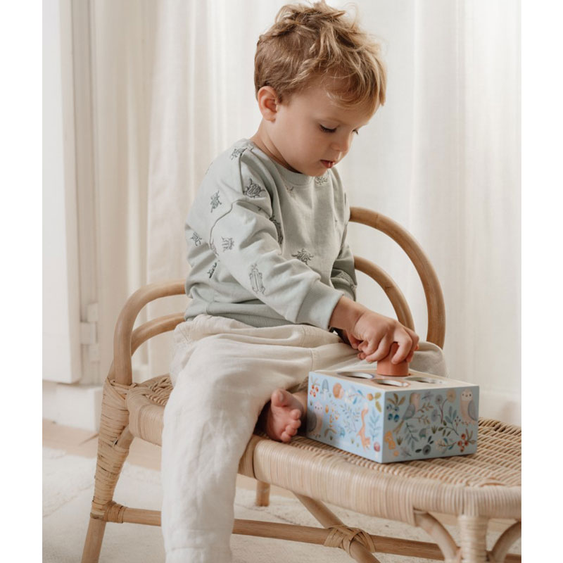 Little Dutch Formen-Steckspiel 'Forest Friends' blau