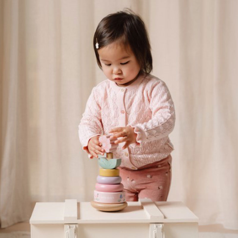 Little Dutch Holz-Stapelturm mit Ringen 'Fairy Garden'