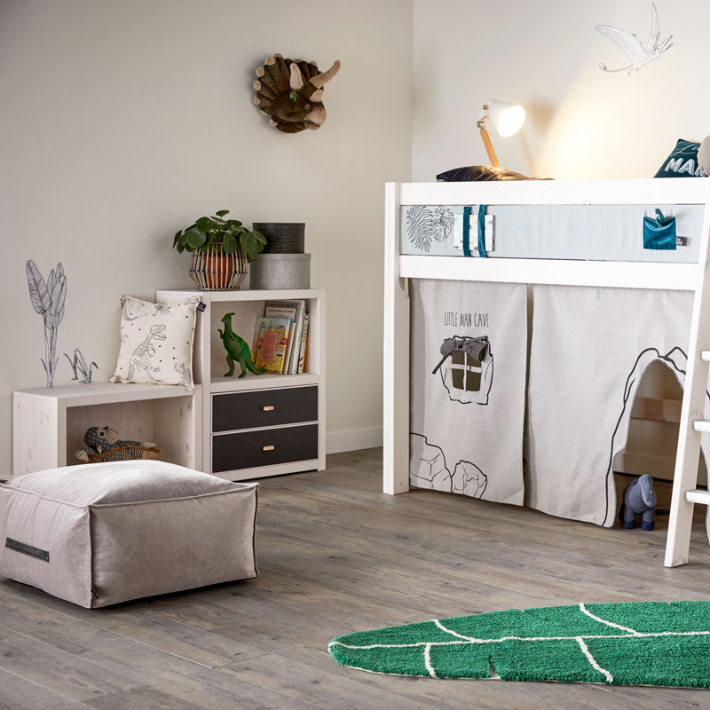 LIFETIME Regalsystem - Regal Höhe 82cm mit 1 Einlegeboden in weiß oder white wash