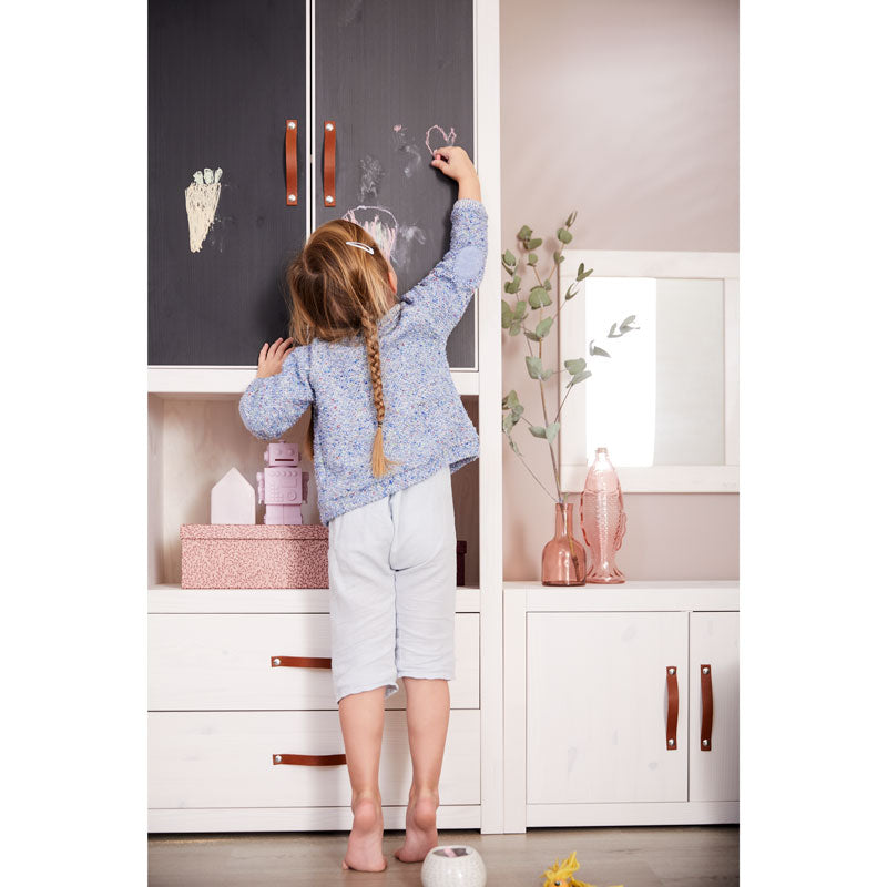 LIFETIME Regalsystem - Regal Höhe 159cm mit 3 Einlegeböden in weiß oder white wash