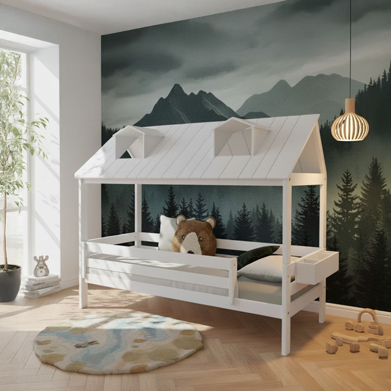 LIFETIME Elements Einzelbett 90x200cm in weiß