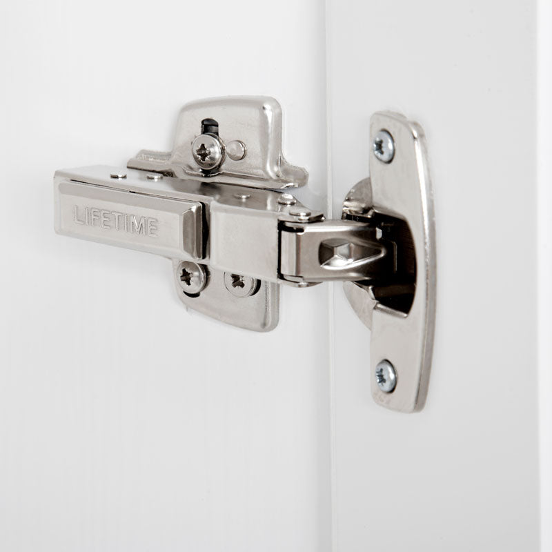 LIFETIME 2-türiger Kleiderschrank in weiß oder white wash - 100x201,5cm - Griffe wählbar