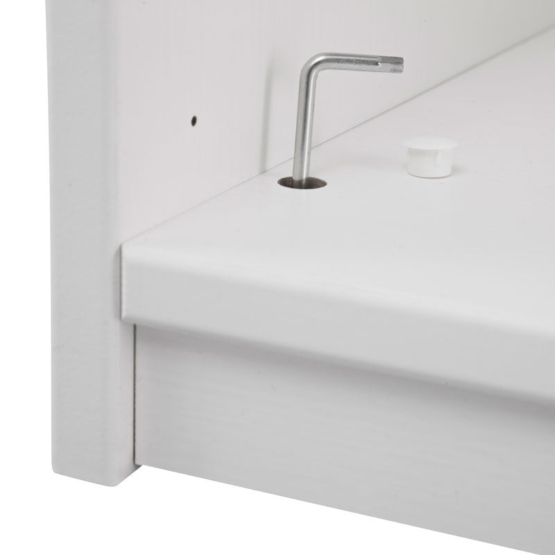 LIFETIME 1-türiger Kleiderschrank in weiß oder white wash - 50x201,5cm - Griffe wählbar