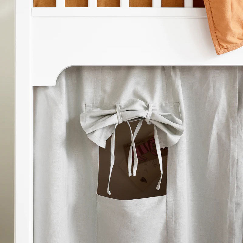 Oliver Furniture Seaside Classic Vorhang grau für halbhohes Hochbett/Etagenbett inklusive Befestigung