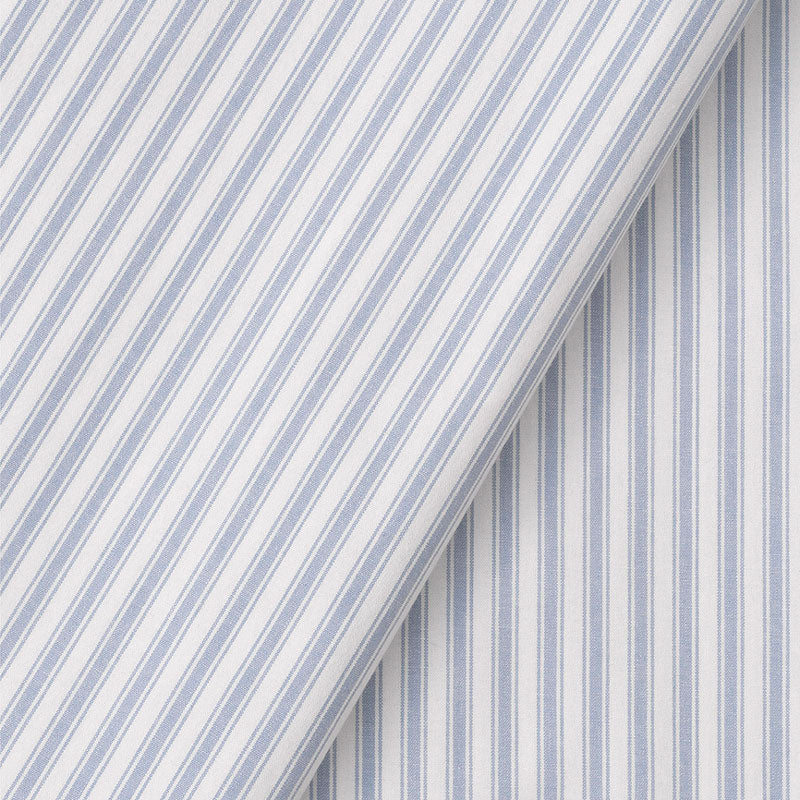 Oliver Furniture Vorhangset hellblau gestreift für halbhohes Bett Seaside Collection