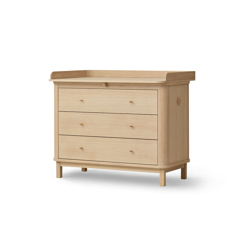 Oliver Furniture Wood Wickelkommode 3 Schubladen in eiche