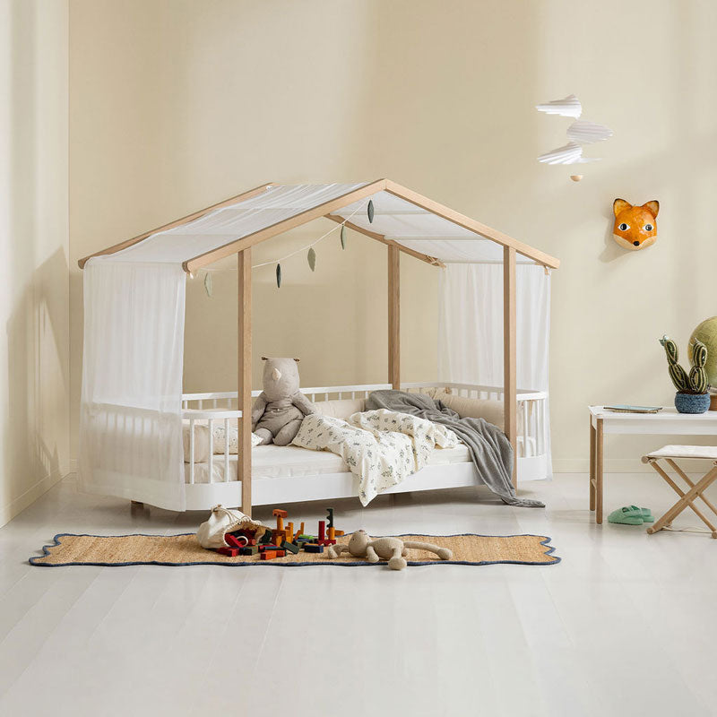 Oliver Furniture Wood Original Hausbett in weiß/Eiche