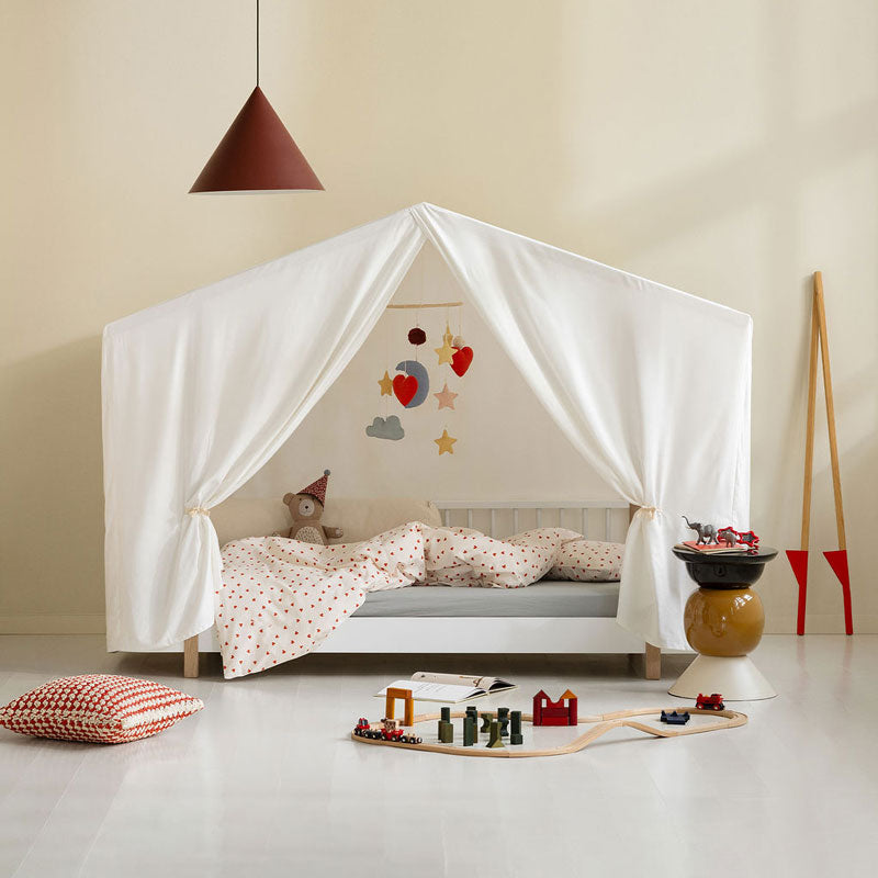 Oliver Furniture Wood Original Hausbett in weiß/Eiche